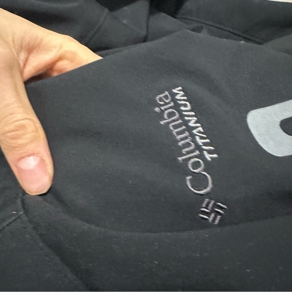 Columbia titanium black jacket full zip comfort drawstring water resistant - Picture 6 of 7